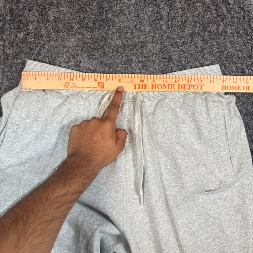 Nike Mens Joggers XL Heather Grey French Terry Sweatpants - Picture 5 of 9